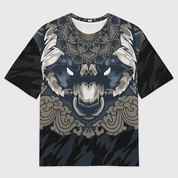 Футболка оверсайз мужская Зверь, цвет: 3D-принт