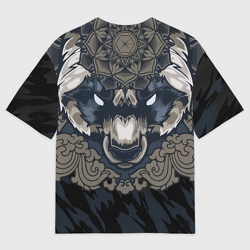 Мужская футболка оверсайз Зверь / 3D-принт – фото 2