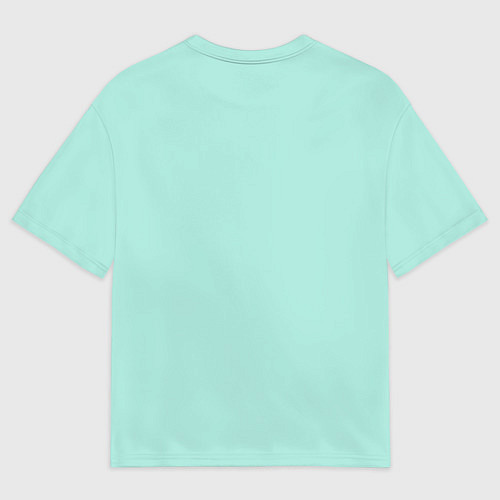 Мужская футболка оверсайз Мятная Маска / 3D-принт – фото 2