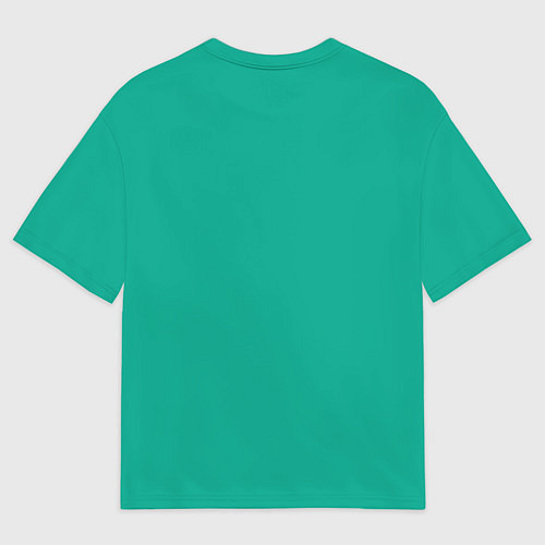 Мужская футболка оверсайз Зеленый / 3D-принт – фото 2