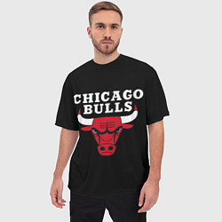 Футболка оверсайз мужская CHICAGO BULLS, цвет: 3D-принт — фото 2