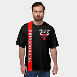 Футболка оверсайз мужская CHICAGO BULLS, цвет: 3D-принт — фото 2