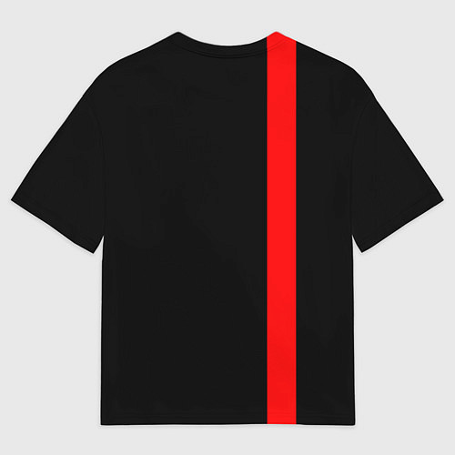 Мужская футболка оверсайз CHICAGO BULLS / 3D-принт – фото 2