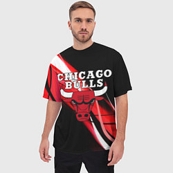 Футболка оверсайз мужская CHICAGO BULLS, цвет: 3D-принт — фото 2