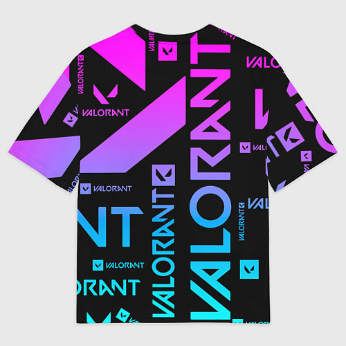 Мужская футболка оверсайз Valorant / 3D-принт – фото 2