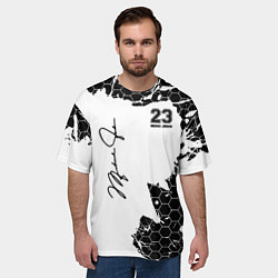 Футболка оверсайз мужская Michael Jordan 23, цвет: 3D-принт — фото 2