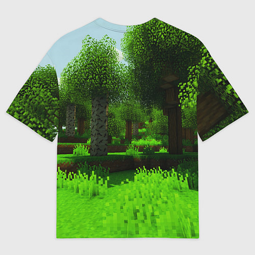 Мужская футболка оверсайз МАЙНКРАФТ / 3D-принт – фото 2