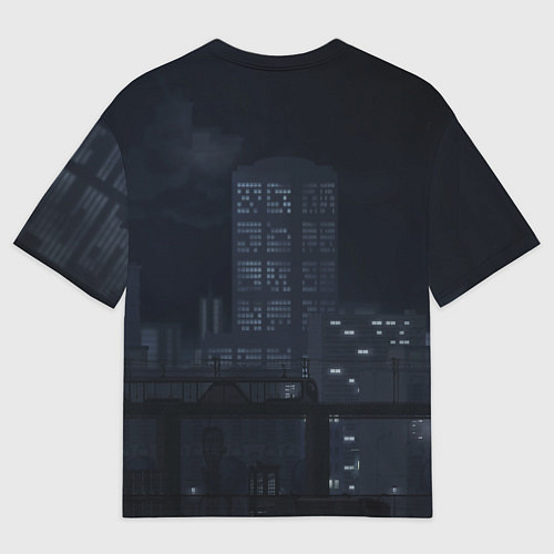 Мужская футболка оверсайз HOTLINE MIAMI / 3D-принт – фото 2