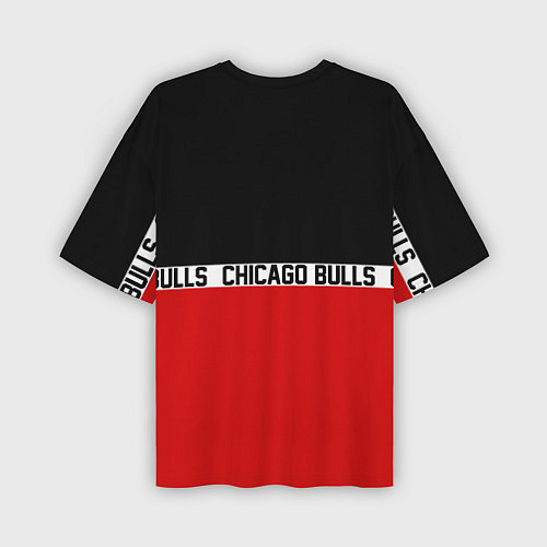 Мужская футболка оверсайз CHICAGO BULLS / 3D-принт – фото 2