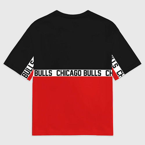 Мужская футболка оверсайз CHICAGO BULLS / 3D-принт – фото 2