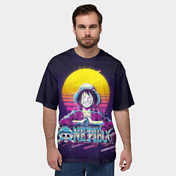 Футболка оверсайз мужская Neon One Piece, цвет: 3D-принт — фото 2