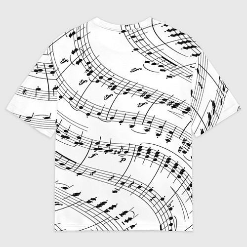 Мужская футболка оверсайз Melody Текстура / 3D-принт – фото 2