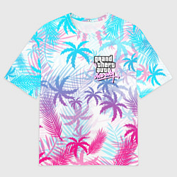 Футболка оверсайз мужская GTA VICE CITY, цвет: 3D-принт