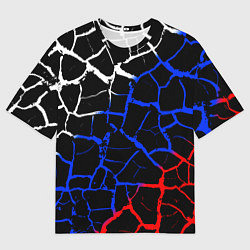 Футболка оверсайз мужская Россия, цвет: 3D-принт
