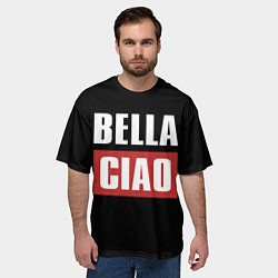 Футболка оверсайз мужская Bella Ciao, цвет: 3D-принт — фото 2