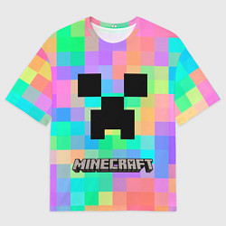 Футболка оверсайз мужская Minecraft, цвет: 3D-принт