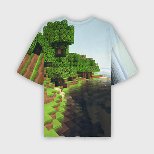 Мужская футболка оверсайз Minecraft / 3D-принт – фото 2