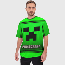 Футболка оверсайз мужская Minecraft, цвет: 3D-принт — фото 2