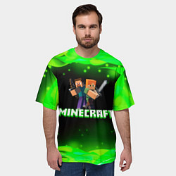 Футболка оверсайз мужская Minecraft 1, цвет: 3D-принт — фото 2