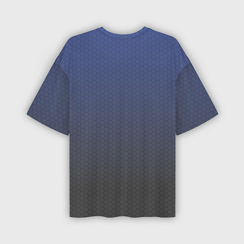 Мужская футболка оверсайз Серый октагон / 3D-принт – фото 2