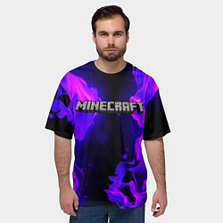 Футболка оверсайз мужская MINECRAFT, цвет: 3D-принт — фото 2