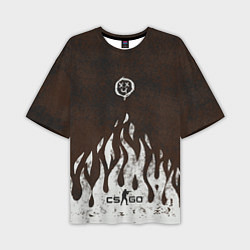 Мужская футболка оверсайз Cs:go - Оксидное пламя