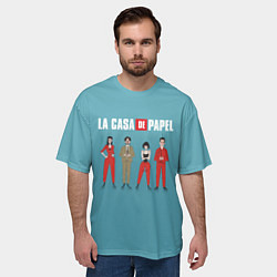 Футболка оверсайз мужская БУМАЖНЫЙ ДОМ, цвет: 3D-принт — фото 2