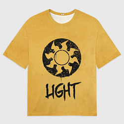 Футболка оверсайз мужская Emblems Light, цвет: 3D-принт