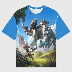 Футболка оверсайз мужская HORIZON ZERO DAWN, цвет: 3D-принт