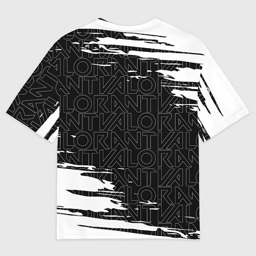 Мужская футболка оверсайз VALORANT ВАЛОРАНТ / 3D-принт – фото 2