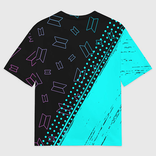 Мужская футболка оверсайз BTS БТС / 3D-принт – фото 2