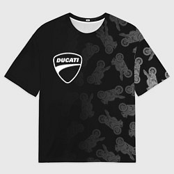 Футболка оверсайз мужская DUCATI 1, цвет: 3D-принт