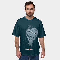 Футболка оверсайз мужская БУМАЖНЫЙ ДОМ, цвет: 3D-принт — фото 2