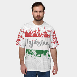 Футболка оверсайз мужская Таджикистан, цвет: 3D-принт — фото 2