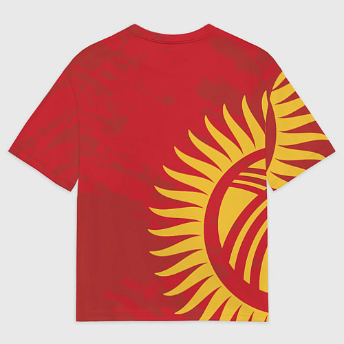 Мужская футболка оверсайз Киргизия / 3D-принт – фото 2