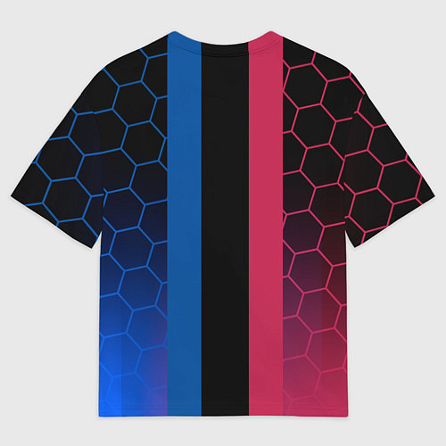 Мужская футболка оверсайз BARSELONA / 3D-принт – фото 2