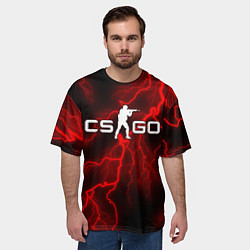 Футболка оверсайз мужская COUNTER STRIKE, цвет: 3D-принт — фото 2
