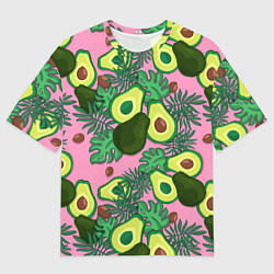 Футболка оверсайз мужская Avocado, цвет: 3D-принт