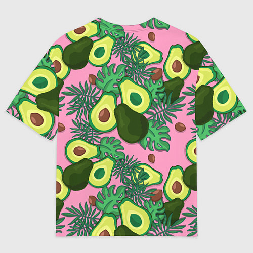 Мужская футболка оверсайз Avocado / 3D-принт – фото 2