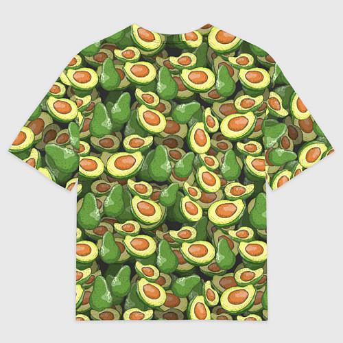 Мужская футболка оверсайз Avocado / 3D-принт – фото 2