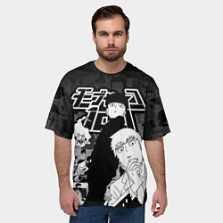 Футболка оверсайз мужская МОБ ПСИХО 100, цвет: 3D-принт — фото 2