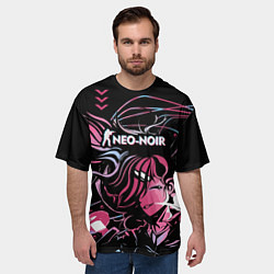 Футболка оверсайз мужская Cs:go Neo-Noir cuberpunk Style киберпанк, цвет: 3D-принт — фото 2