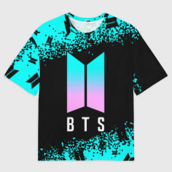Футболка оверсайз мужская BTS БТС, цвет: 3D-принт