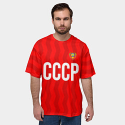 Футболка оверсайз мужская Форма сборной СССР, цвет: 3D-принт — фото 2