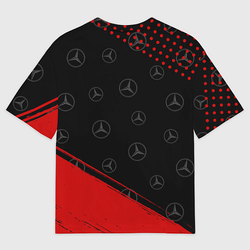 Мужская футболка оверсайз MERCEDES МЕРСЕДЕС / 3D-принт – фото 2