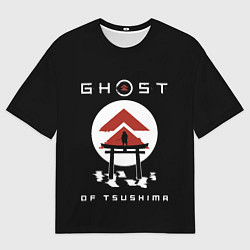 Футболка оверсайз мужская Ghost of Tsushima, цвет: 3D-принт