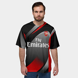 Футболка оверсайз мужская ARSENAL UNIFORM, цвет: 3D-принт — фото 2