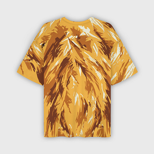 Мужская футболка оверсайз Взгляд льва / 3D-принт – фото 2