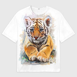 Футболка оверсайз мужская Tiger Art, цвет: 3D-принт