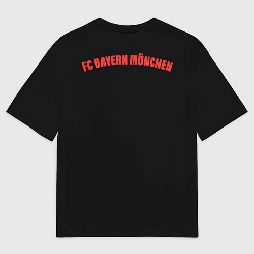 Мужская футболка оверсайз FC Bayern Munchen 20-21 - black / 3D-принт – фото 2